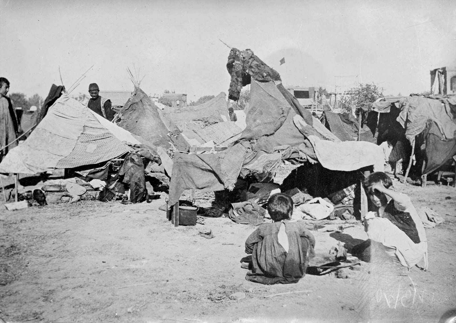 An Armenian refugee camp in the Caucasus, 1920