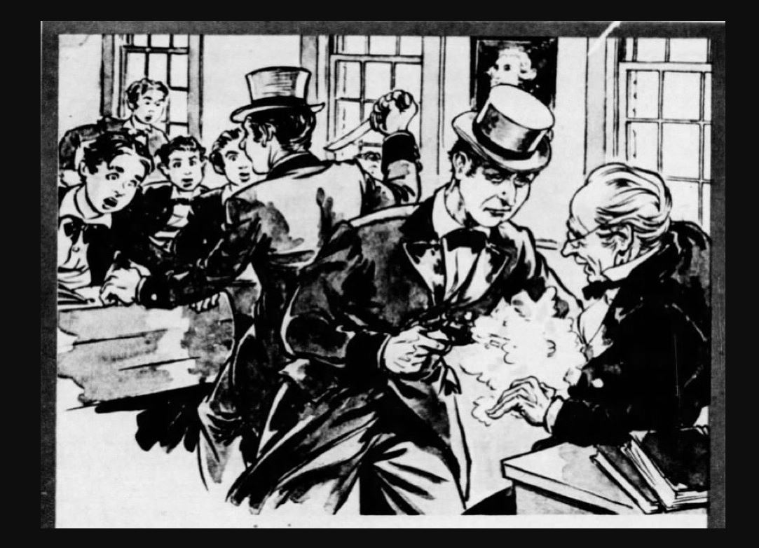 Man Fatally Shoots Teacher For Disciplining Brother (1853)